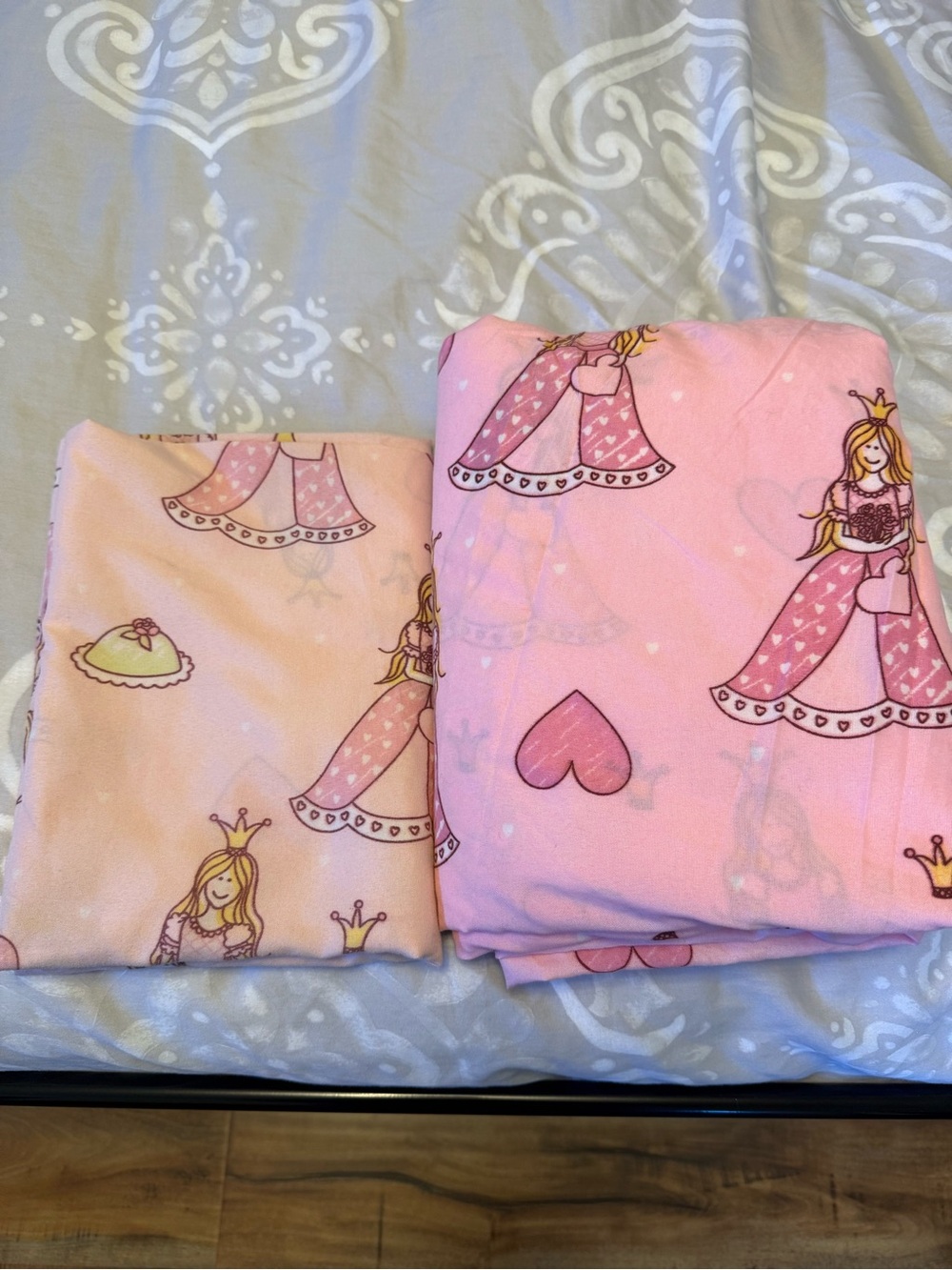 Twin Princess Duvet Cover And Pillow Case Set